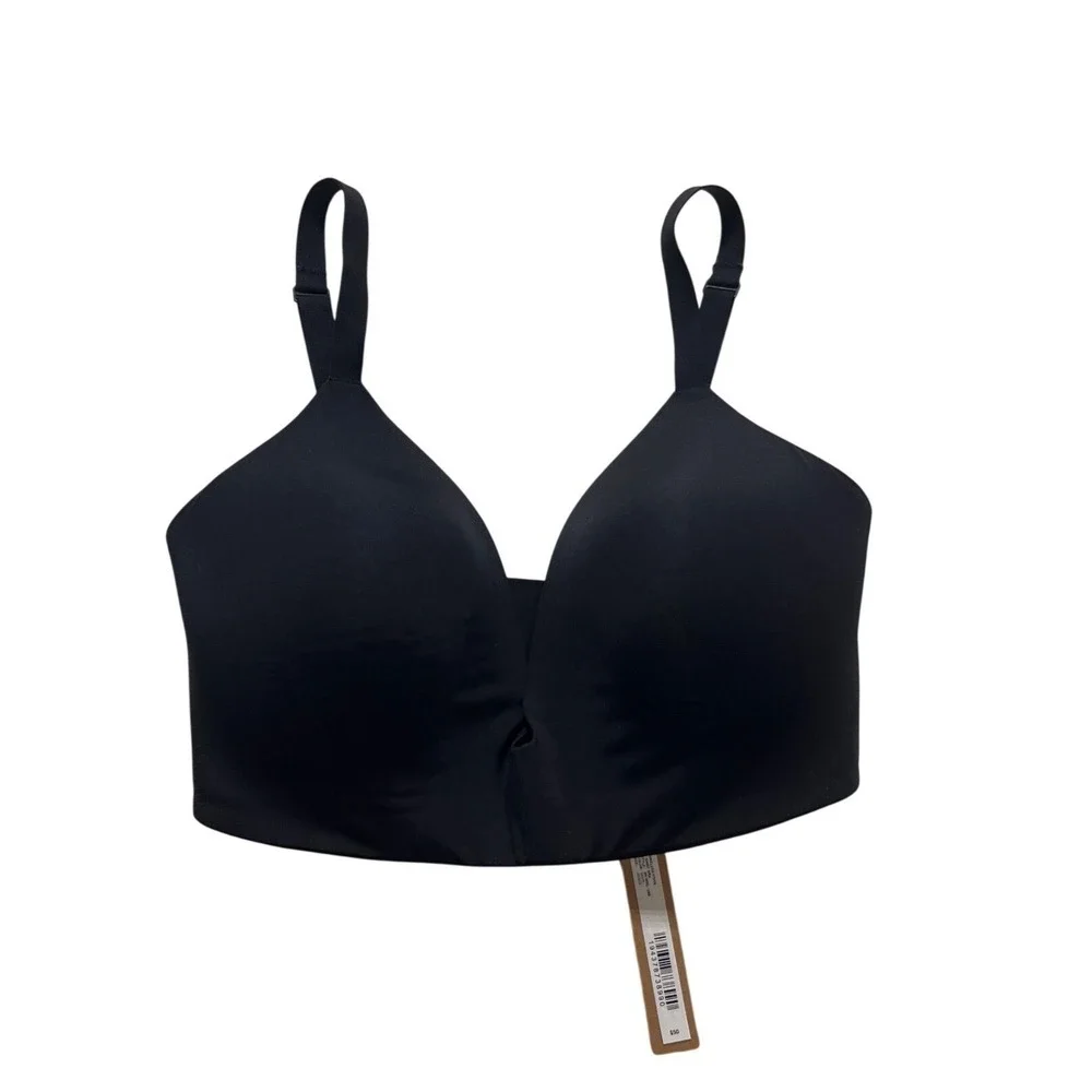 SKIMS Wireless Form T-Shirt Bra Onyx Black 32DDD BR-WRL-1889 NWT‎